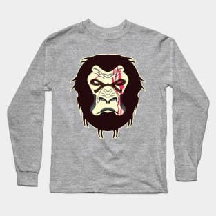 Gorilla muka Long Sleeve T-Shirt